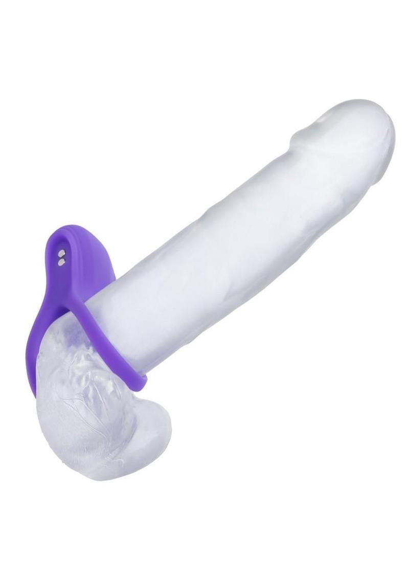 Basic Essentials Rechargeable Dual Support Silicone Cock Ring