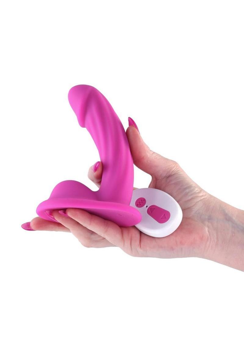 Colours Curve Silicone Vibrating Dildo with Remote Control