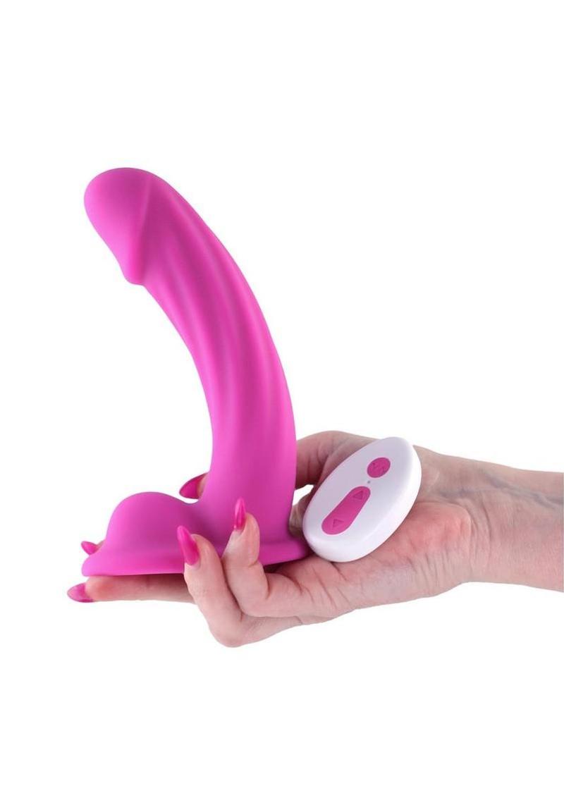 Colours Curve Silicone Vibrating Dildo with Remote Control