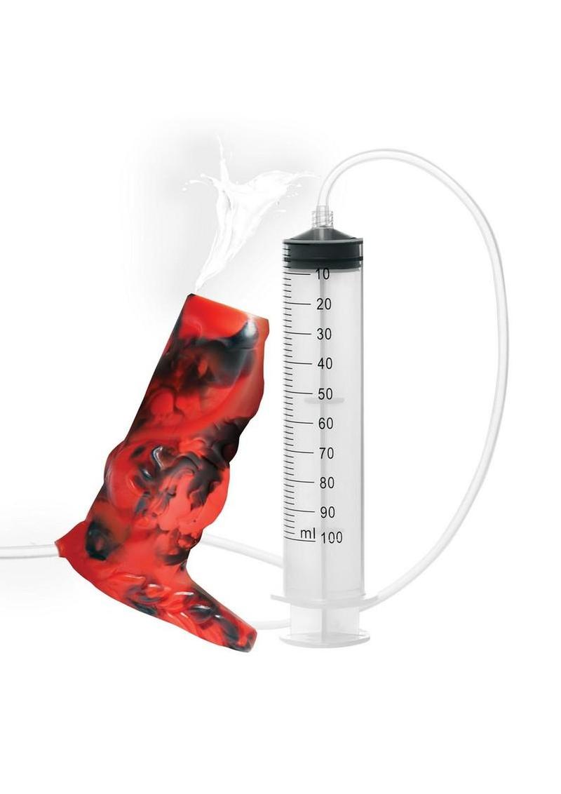 Creature Cocks Hell Hound Squirting Silicone Penis Enhancer