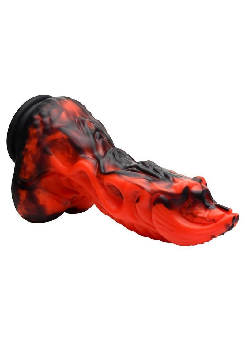 Dragon Thrust Rechargeable Silicone Thrusting and Vibrating Dildo