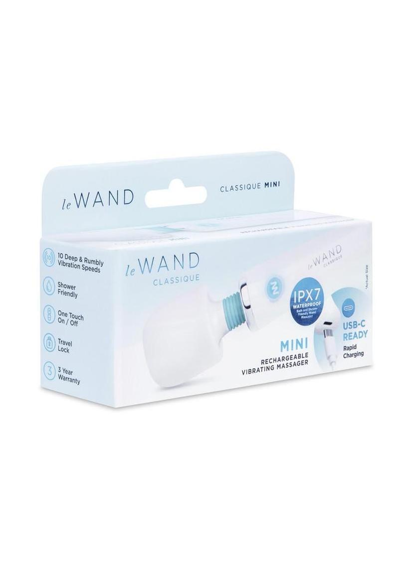Le Wand Classique Silicone Mini Wand - White