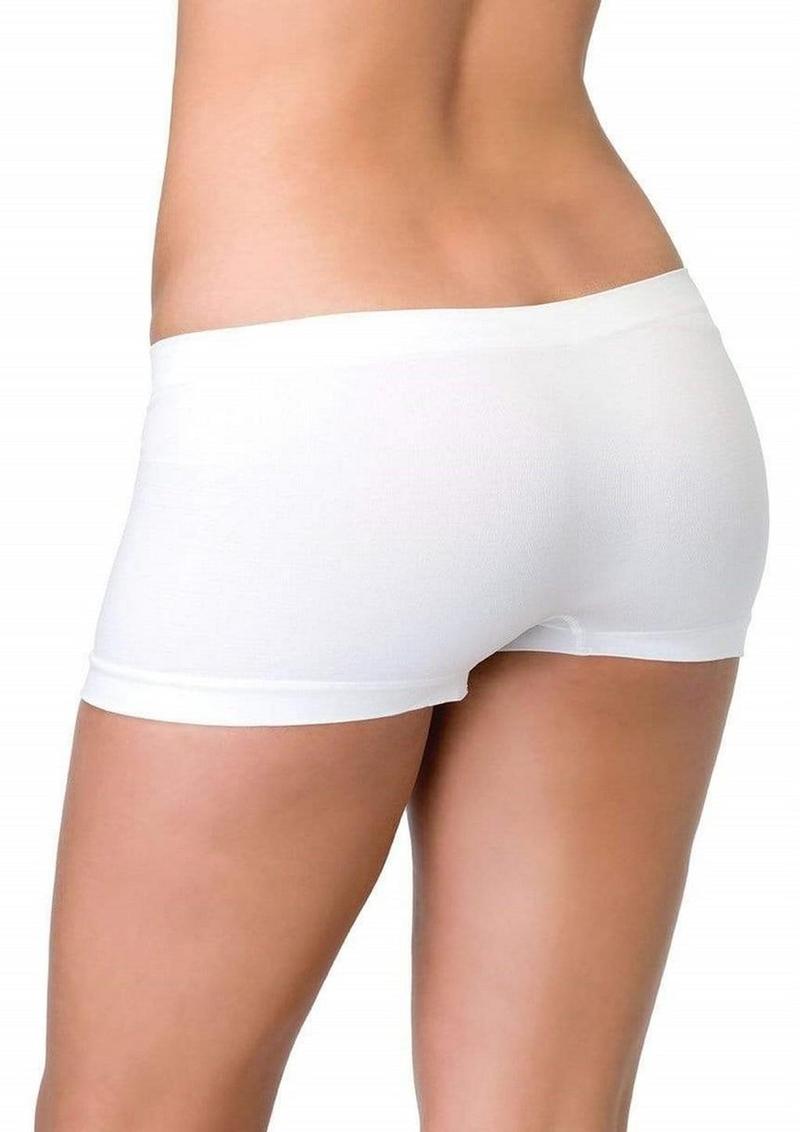 Leg Avenue Seamless Boyshorts - Black - One Size