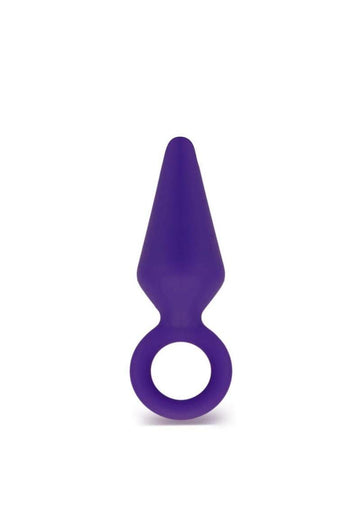 Luxe Candy Rimmer Silicone Butt Plug - Purple - Small