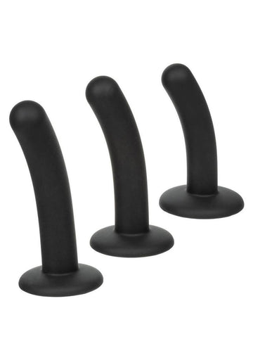 Onyxxx Silicone Curved Probe - Black - 3 Piece/Set