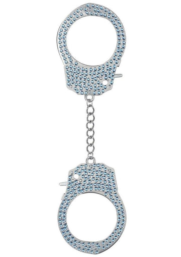 Ouch! Heavy-Duty Diamond Handcuffs - Blue
