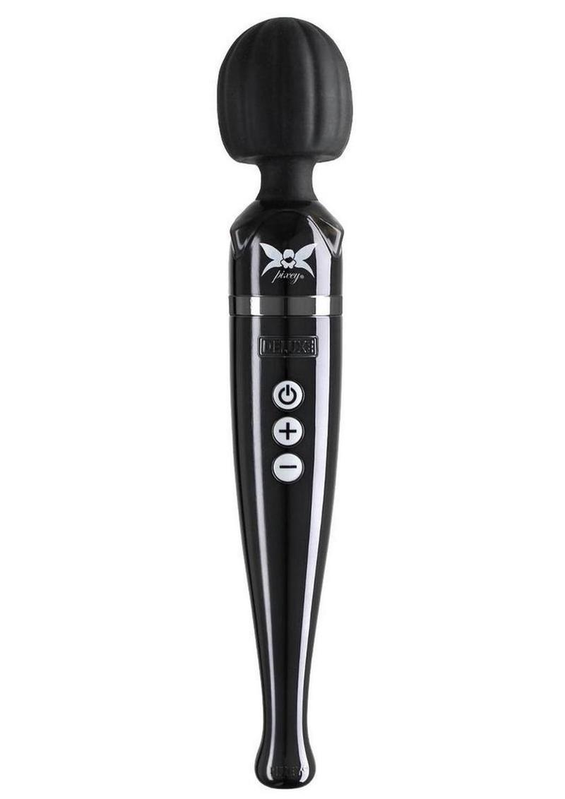 Pixey Deluxe Rechargeable Wireless Wand - Black Chrome