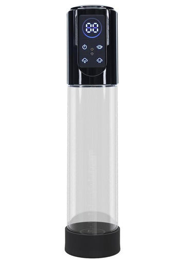 Pumped Megalift Automatic 6 Function Rechargeable Penis Pump - Black