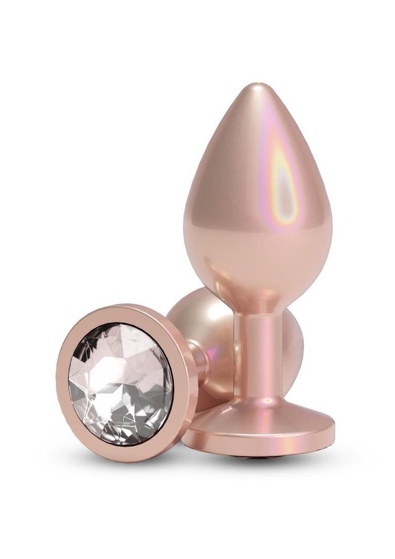 Rear Assets Chrome Anal Plug - Tan - Medium
