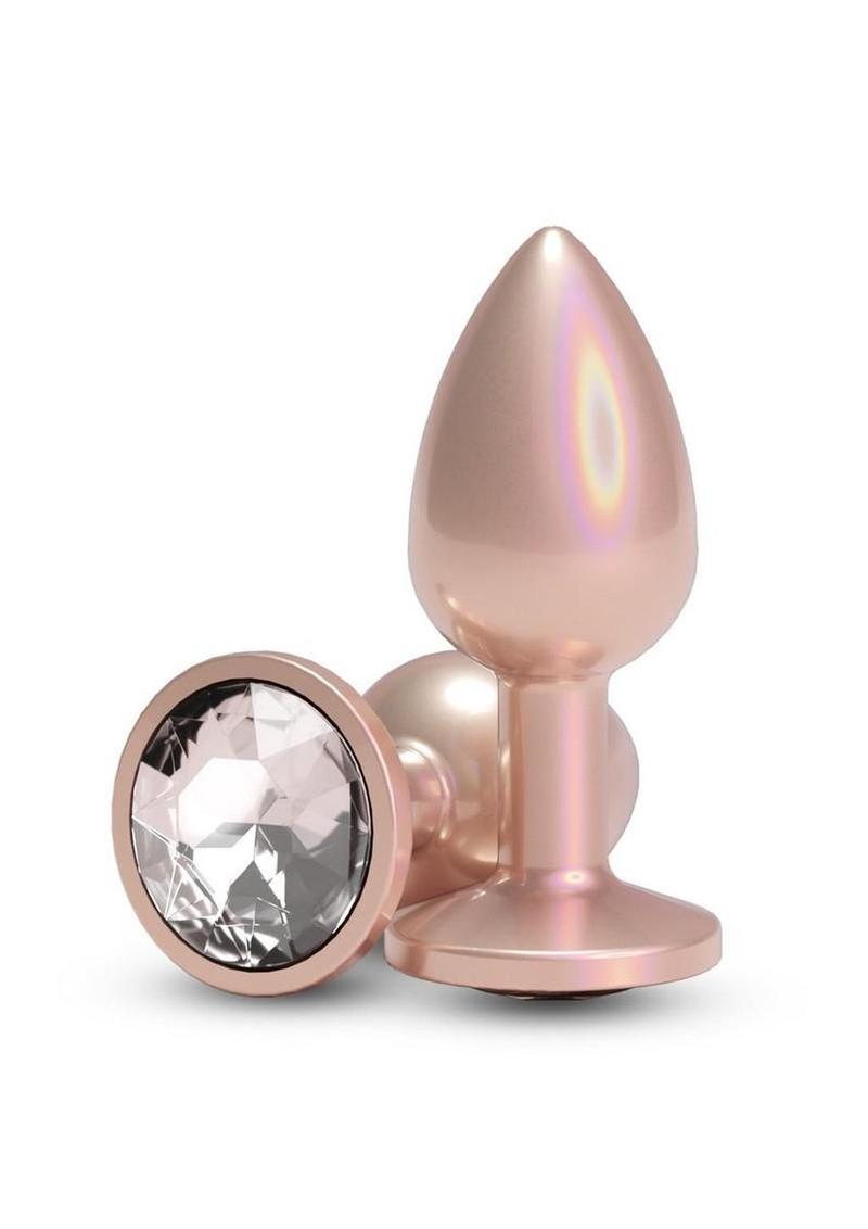 Rear Assets Chrome Anal Plug - Tan - Small