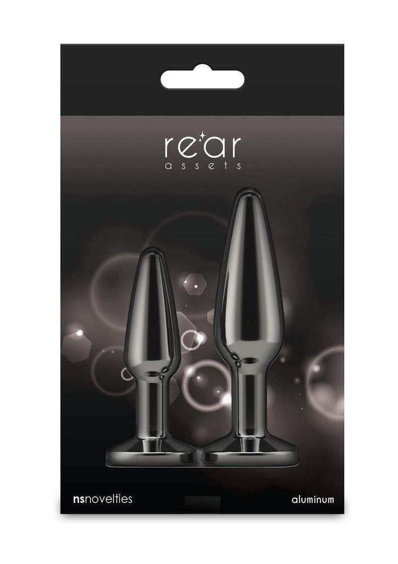 Rear Assets Tapered Trainer Chrome Plated Anal Plugs Kit