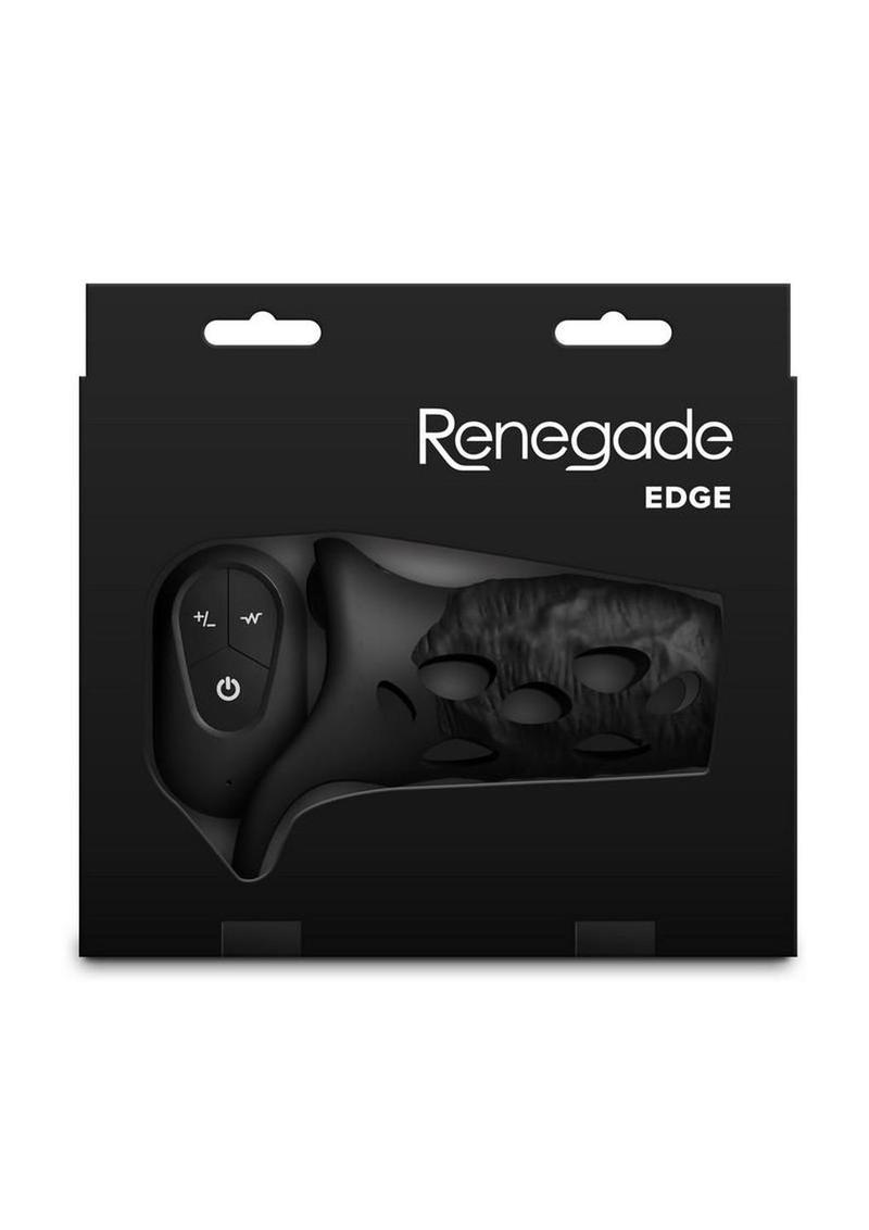 Renegade Edge Rechargeable Silicone Vibrating Penis Sleeve with Remote