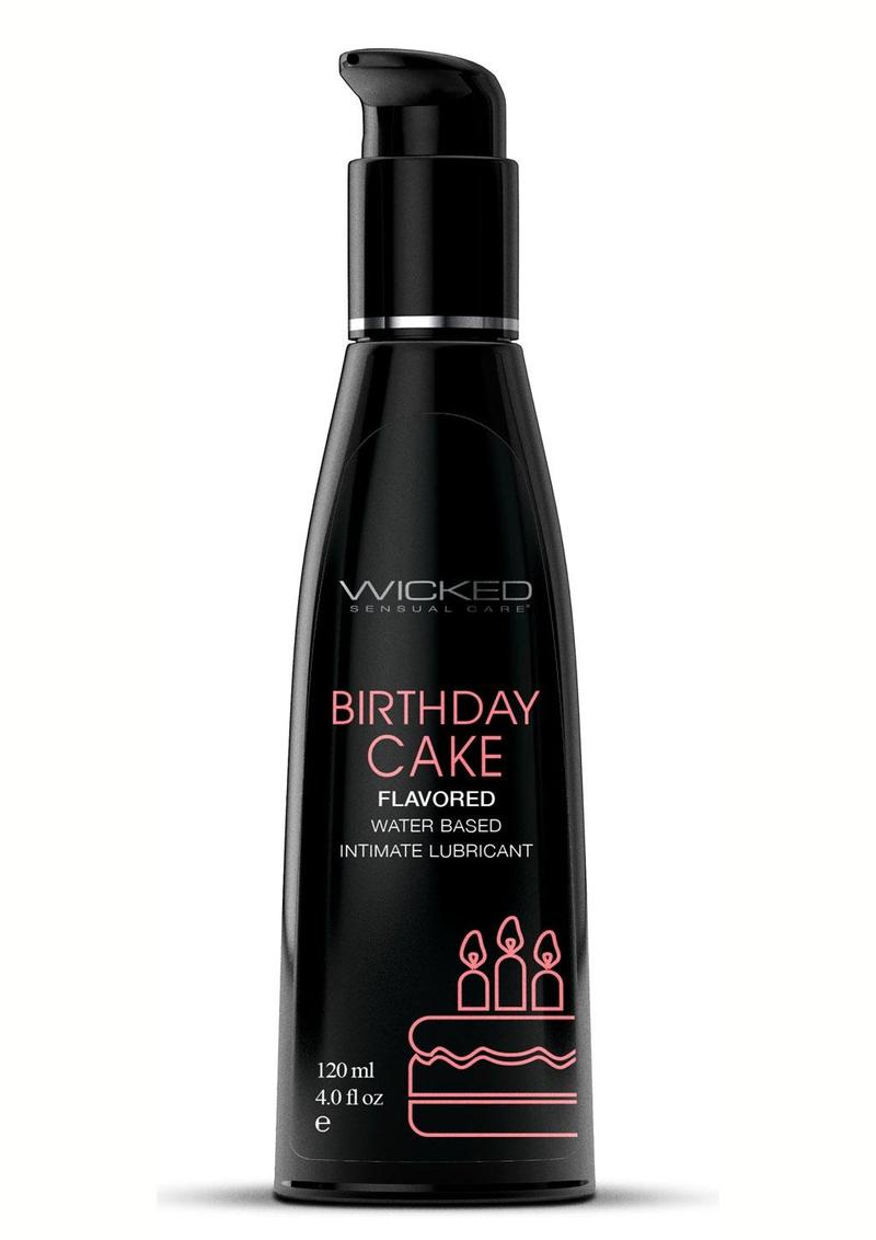 Wicked Aqua Water Based Flavored Lubricant Birthday Cake - 2oz
