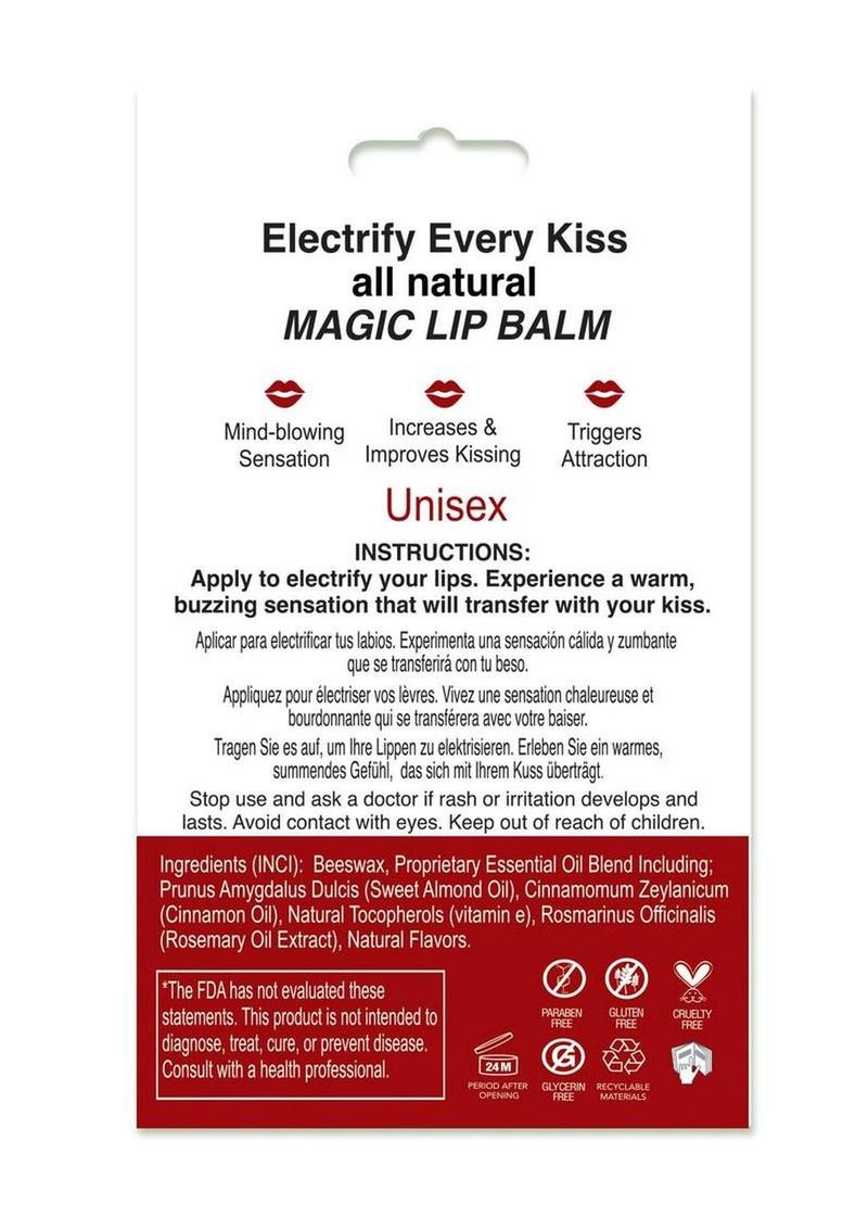 X On The Lips Buzzing Lip Balm with Pheromones Electric Cherry Flavor - .75oz